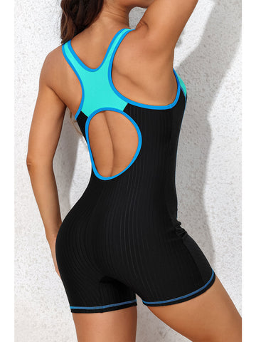 Women's One Piece Swimsuits Boyleg Athletic Swimwear Conservative Training Bathing Suits